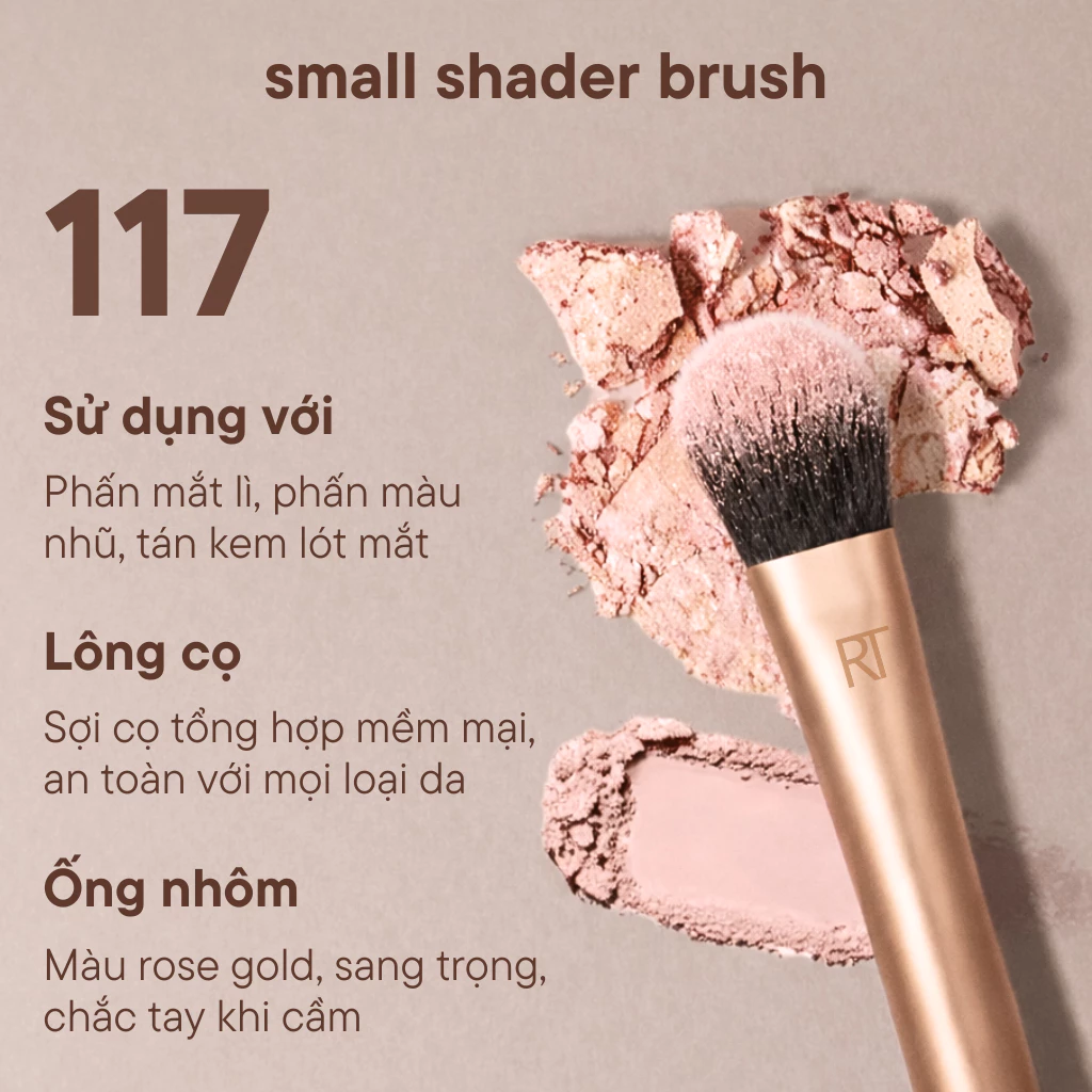 Cọ Tán Mắt Chi Tiết RT Real Techniques Small Shader Brush R117